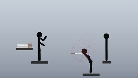 火柴人扔剑小游戏截图2