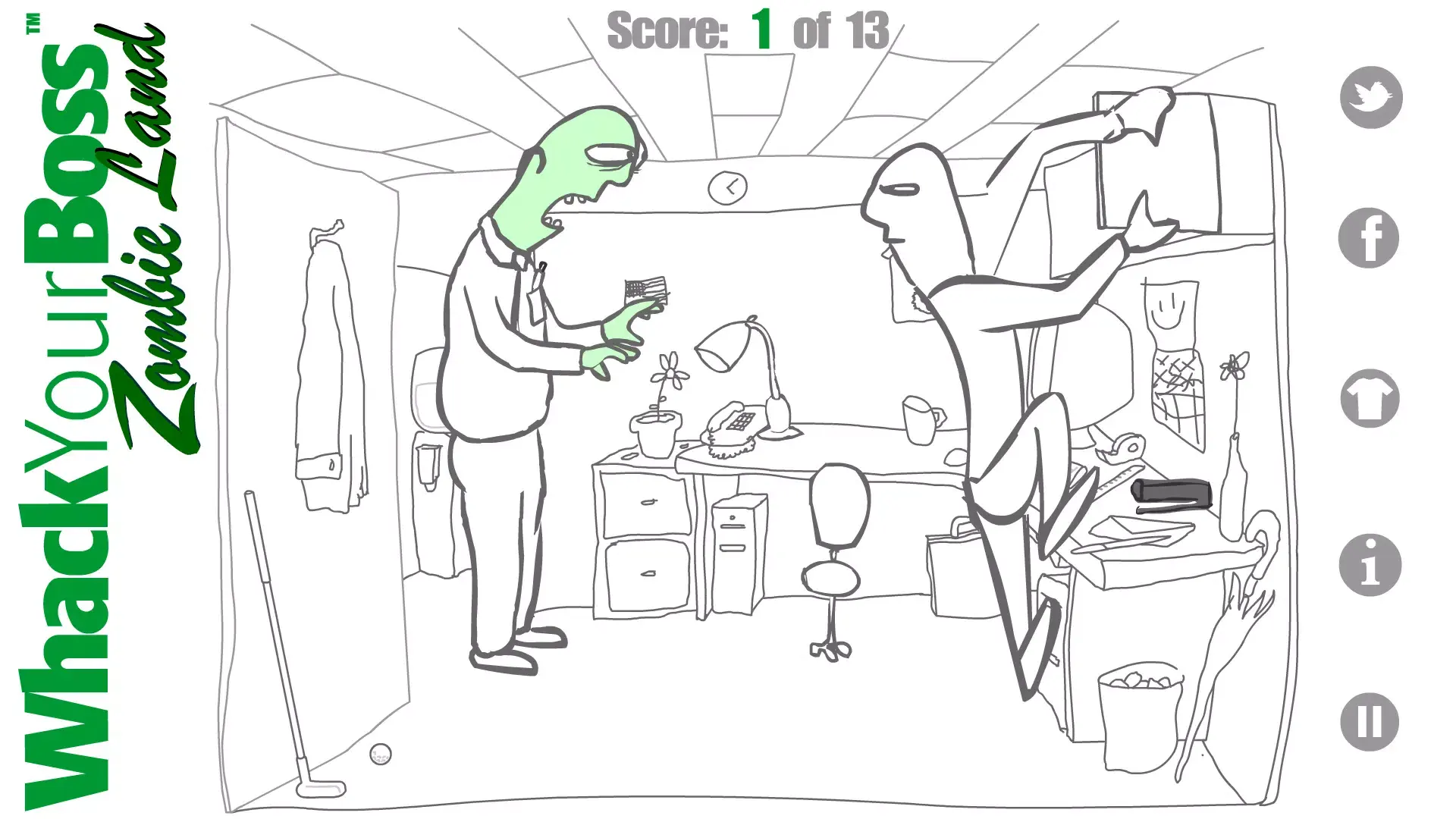 痛扁僵尸老板截图5