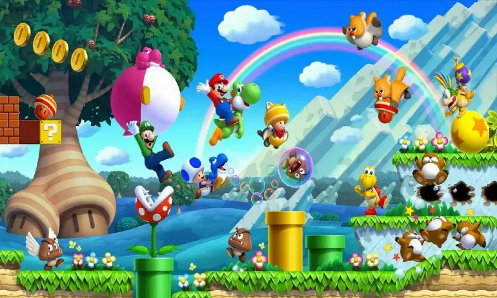 新超级马里奥兄弟u豪华版截图1