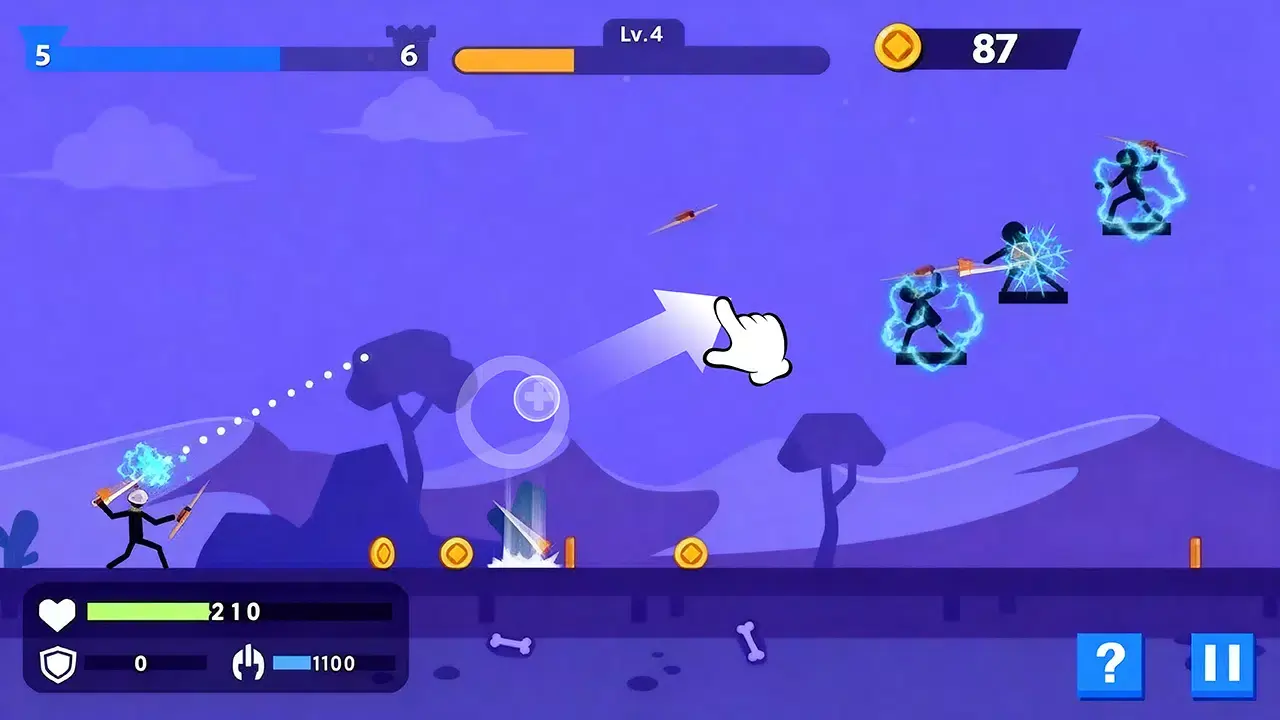 火柴人杀手截图1